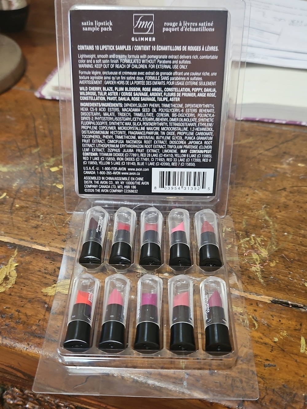3 For $10 Assorted Satin Lipstick Set - Pink Rose Shades From FMG Avon